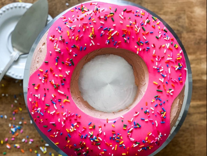 DIY Donut Cake