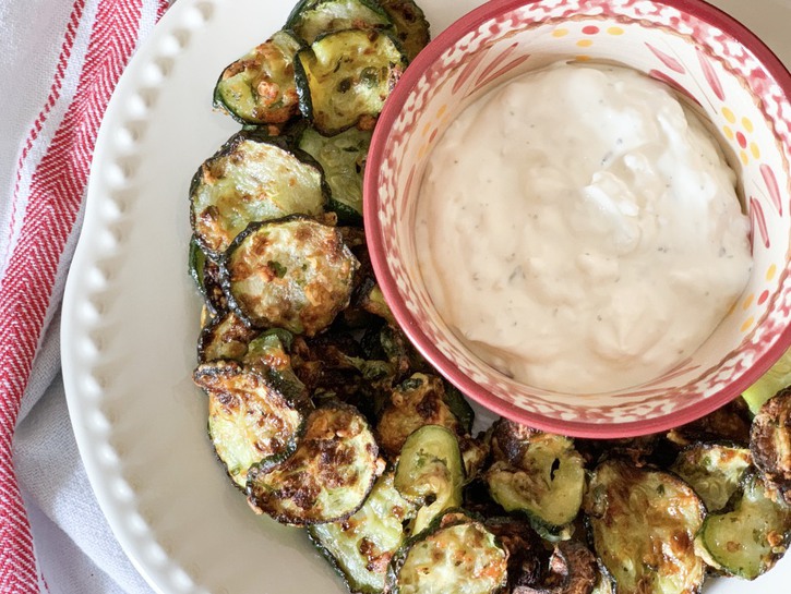 air fryer zucchini chips