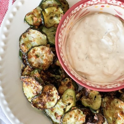 air fryer zucchini chips