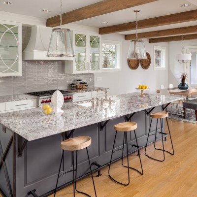 Beautiful Kitchen in New Luxury Home with Large Island