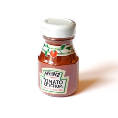 bottle of heinz ketchup