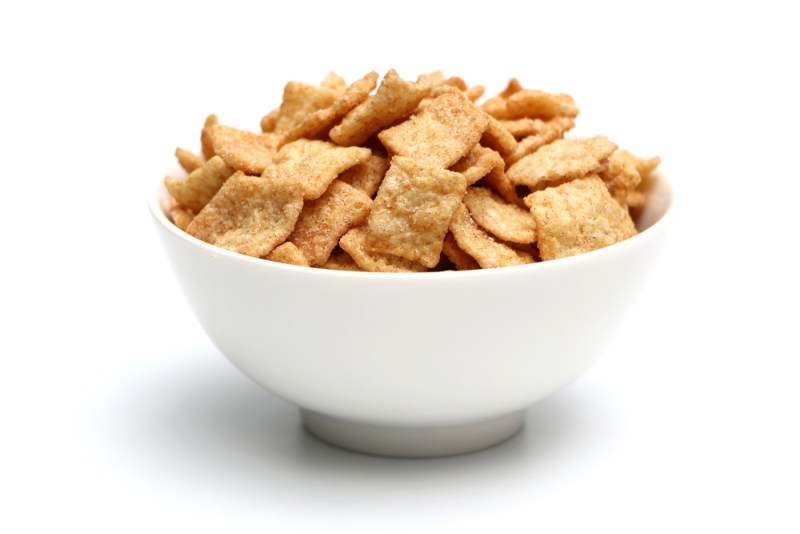 Breakfast cereal isolated on a white background