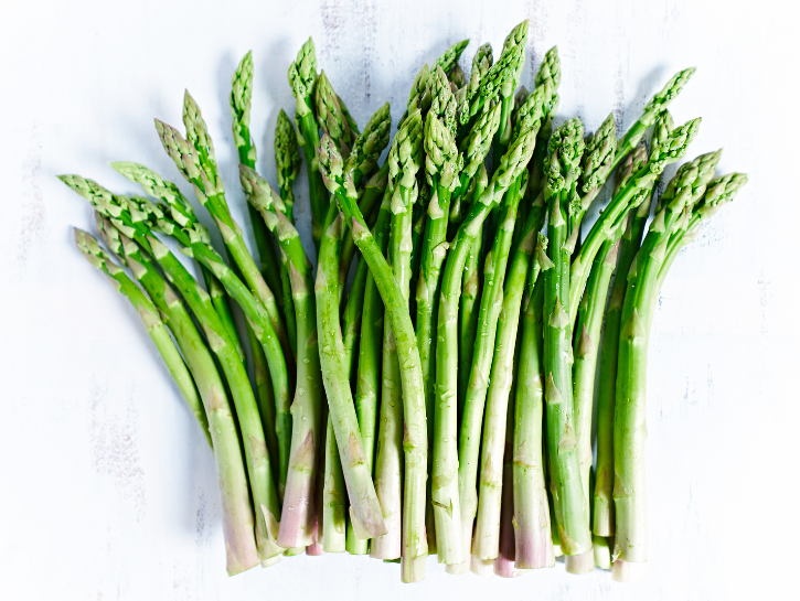 Bunch of cut asparagus