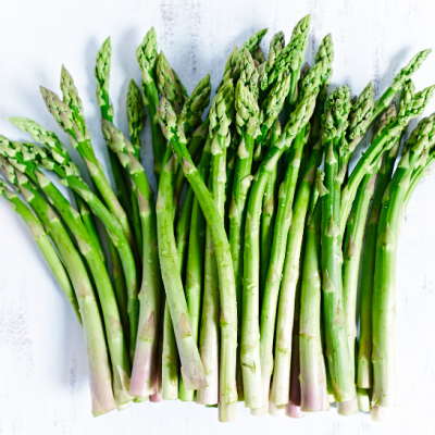 Bunch of cut asparagus