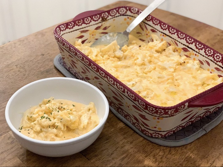 cauliflower mac and cheese