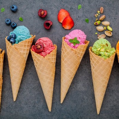 colorful ice cream