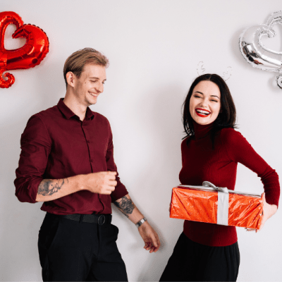 couple Valentine's Day DIY hearts