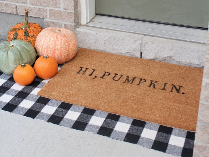 fall outdoor doormat