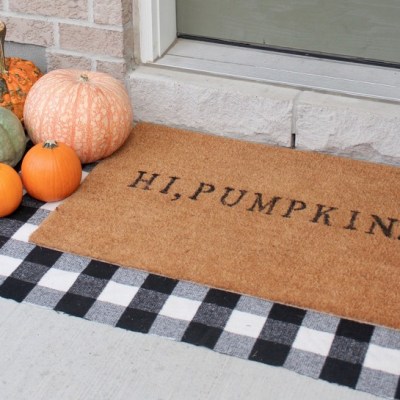 fall outdoor doormat