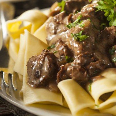 homemade beef and noodles