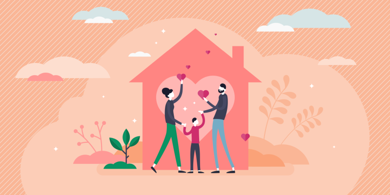 Illustration of family