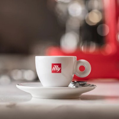 illy coffee in cup and saucer