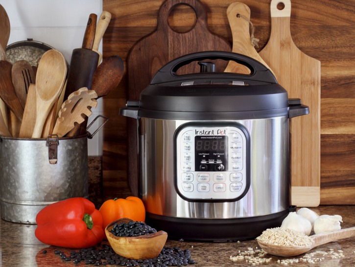 instant pot on kitchen counter