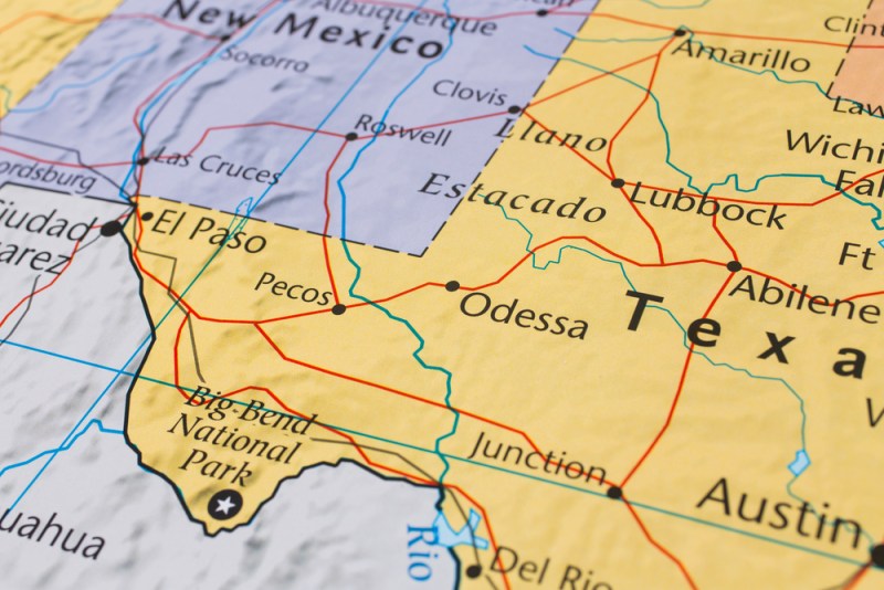 Map of West Texas, West Texas road trip itinerary