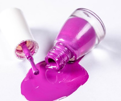 nail polish spill