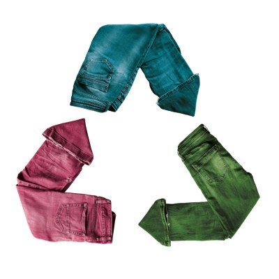 Recycling of clothes. Second-hand clothes. Ecological and sustainable fashion. Second hand fashion. Ecological clothes
