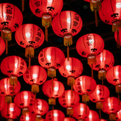 red Chinese lanterns