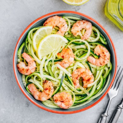 shrimp and zucchini noodles