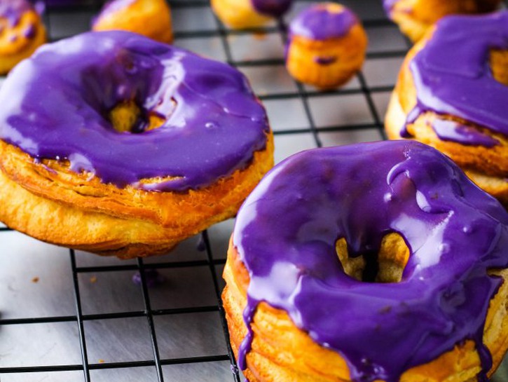 ube glazed donuts