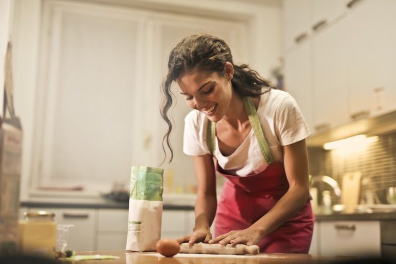 woman baking