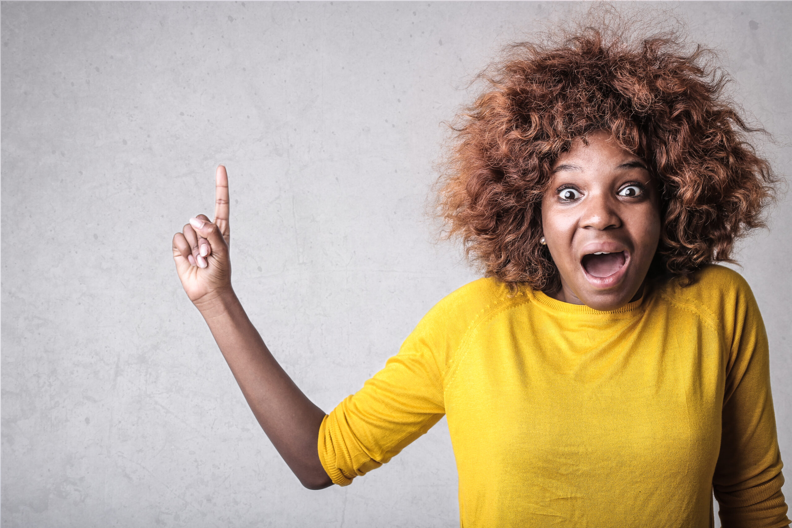 Angry woman is screaming
