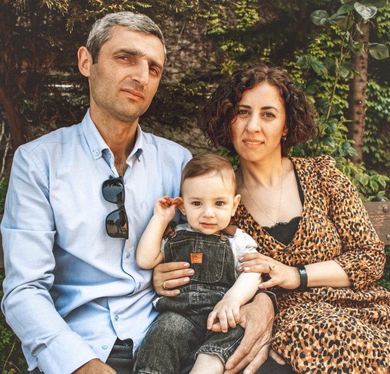 Portrait of happy family