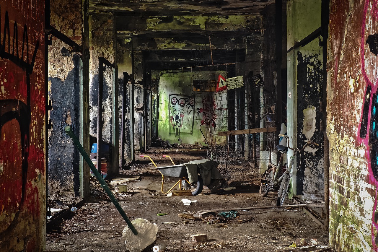 abandoned, old, house