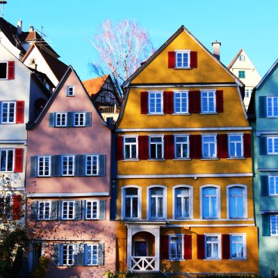 Apartment architecture city colorful