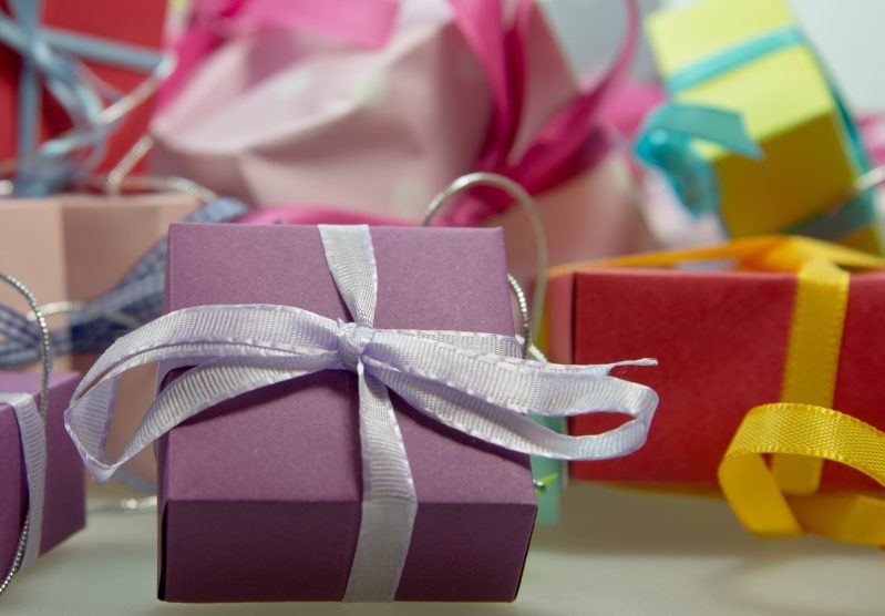 Decoration gifts presents ribbons
